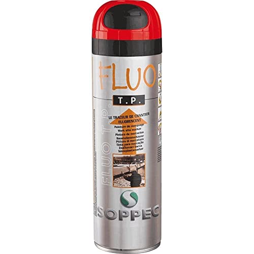 Soppec 1415130 Fluo Marker, 500 ml, rot, TU EU von Soppec