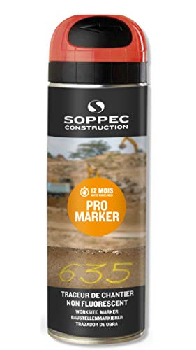 Soppec Pro Marker Rot Langzeit-Markierfarbe 500ml Baustellen Markierspray Signierspray Soppec Pro Marker Rot Langzeit-Markierfarbe 500ml Baustellen Markierspray Signierspray von Soppec