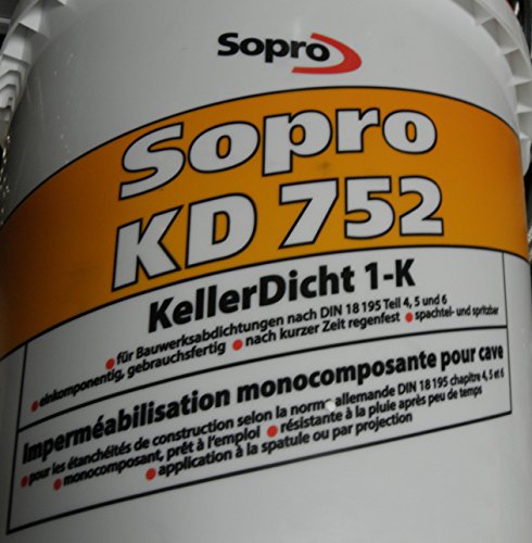 Bitumen Dickbeschichtung Keller-Dicht 1K Sopro von Sopro