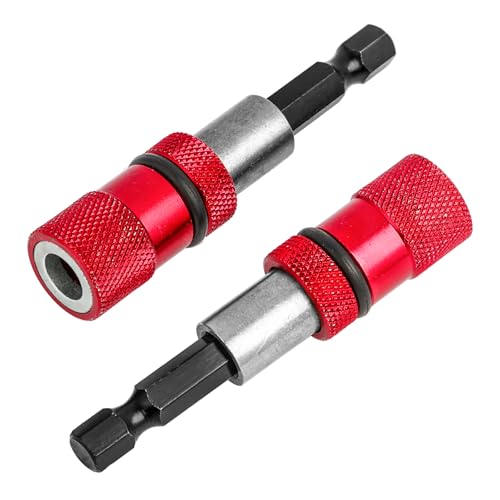 2 Stück Bithalter mit Tiefenanschlag und PH2-Schraubendreher-Bits, Verstellbarer 1/4 Zoll (6,35 mm) Sechskantschaft, Chrom-Vanadium-Stahl für Gipskarton und Trockenbau von SopwMap