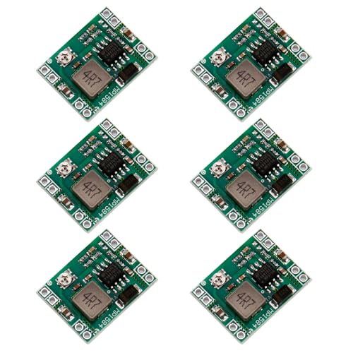 6 Stück Step Down Buck Konverter,Einstellbarer Spannungsregler von 4,5-28V zu 0,8-20V, Step Down Converter,DC-DC 3A Power Downward Adjustable Module Buck Converter 24V bis 12V 9V 5V von SopwMap