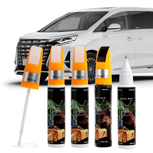 SopwMap 3 Stück Lackstift Auto, Lackstift für Auto Kratzer, Auto Kratzer Reparatur Stift, Autokratzer Reparaturmittel Autolack Reparatur für Autos Reparaturwerkzeug, 40ml(Weiß,Schwarz) von SopwMap