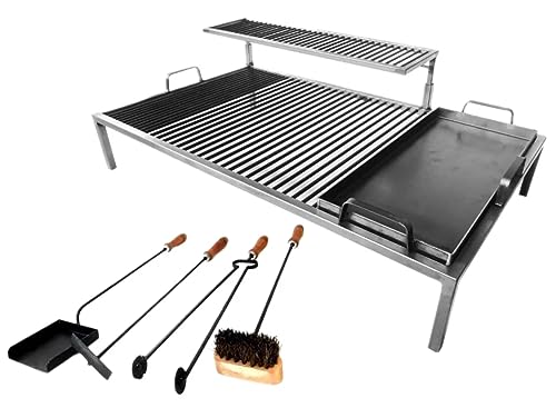 Argentinischer Grill mit abnehmbaren Eisenmodulen - Iron Argentinien Grill - BBQ Parrilla Asado Sor pampa grill (81,3 x 50,8 cm) von Sor pampa grill