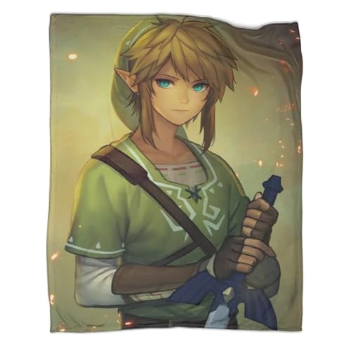 3D Legend Zelda Wohndecke Flanell Flauschig Weich Und Warme Link Sofadecke Für Schlafzimmer, Sofa Für Kinder Erwachsene 50x60inch(127x152cm) von SorEci