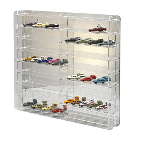 Sora.de Modellauto-Vitrine 1:87 mit Spiegelrückwand von Sora.de