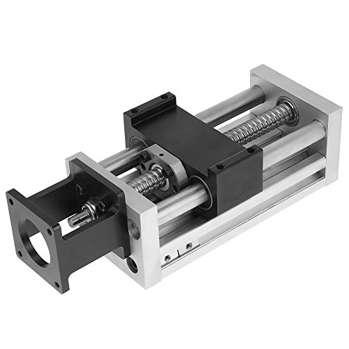 1 Stück Linear Schienenschlitten, Kugelumlaufspindel Linear, Hohe Präzision Kugelumlaufspindel Schiebetisch 16mm Lineare Welle 100mm Hub für DIY CNC Router Teile von Sorand