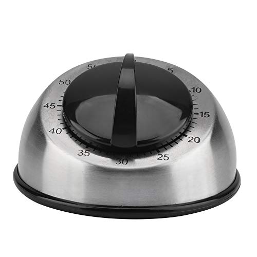 Edelstahl Küchentimer Zeitschaltuhr 60Minuten Manueller Countdown Timer Mechanischer Küchentimer Aufzieh Timer Küchenerinnerung Küchenwecker Kochuhr/Kurzzeitmesser Küchenuhr für Haushalt Backen von Sorand