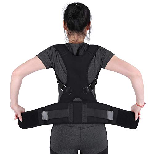 Geradehalter zur Haltungskorrektur Rückenstütze Rückenbandage Haltungstrainer Haltungskorrektur Rücken für Bessere Körperhaltung Einstellen Haltungstrainer für Damen Herren(L-Schwarz) von Sorand