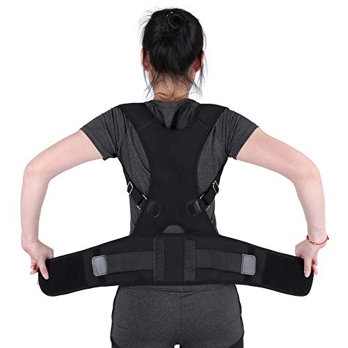 Geradehalter zur Haltungskorrektur Rückenstütze Rückenbandage Haltungstrainer Haltungskorrektur Rücken für Bessere Körperhaltung Einstellen Haltungstrainer für Damen Herren(XL-Schwarz) von Sorand