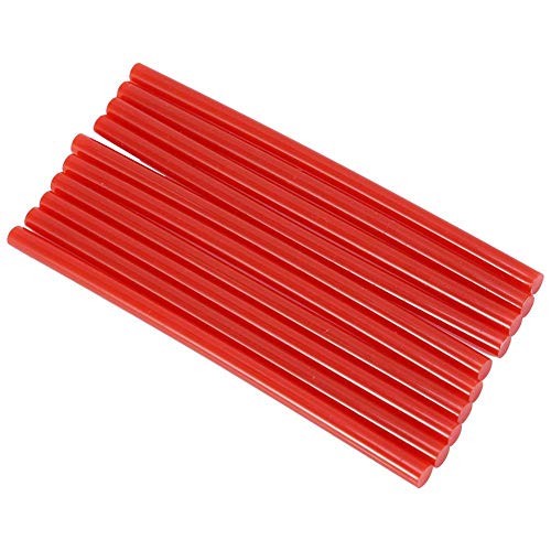 Heisskleber Klebesticks Klebepatronen Kleber Heißklebestifte, 10pack 7 * 150mm Bunte Schmelzklebstoff DIY Handwerk Sticks für Hot Glue Power Gun DIY Car Audio Craft Allgemeine Zwecke(rot) von Sorand