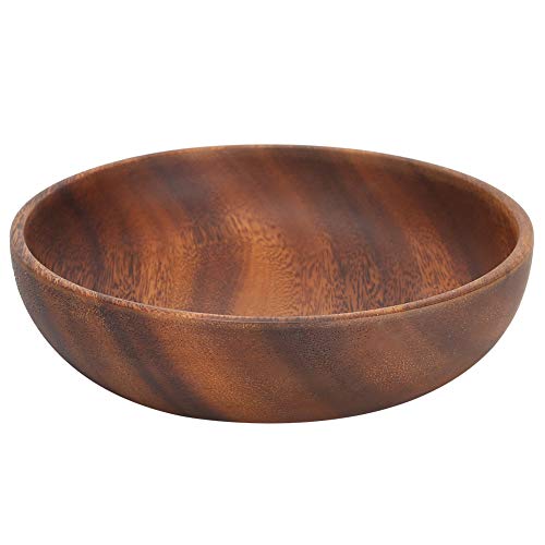 Holzschale, Holz Snack Dish Obst Essen Salat Suppe Schüssel Serviergeschirr für zu Hause/Café/Teehaus/Restaurant/Hotel, ohne Grate(17,5 x 4 cm) von Sorand