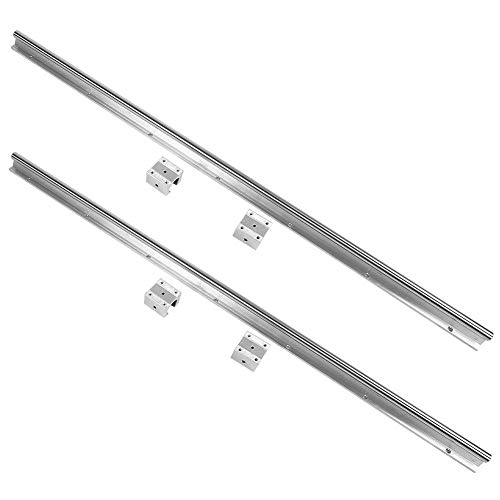 Linearführung, 2 Stk. SBR16-1000mm Linear Gleitführung Gleitschiene + 4 Stk. SBR16UU Slide Block Linearschlittenblock mit vorgebohrten Löchern, rostfrei und langlebig Linearführung, 2 Stk. SBR16-1000mm Linear Gleitführung Gleitschiene + 4 Stk. SBR16UU Slide Block Linearschlittenblock mit vorgebohrten Löchern, rostfrei und langlebig von Sorand