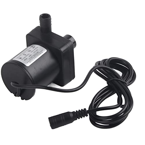 DC Tauchpumpe, 12 V 18 W Leise Bürstenlose Mini Motorpumpe, 5 M Hohe Kleine Wasserpumpe, Geeignet für Aquarien, Aquaponik, Gartenbrunnen, Hydroponik von Sorandy