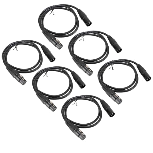 Sorandy 10 Pack -DMX -Kabel, Flexibler XLR Mann Bis Weiblicher Kabeldraht 3.28ft, Stufe Signalkabel Mic Lautsprecherkabel für das Bühnenbeleuchtungssignal XLR Anschluss Sorandy 10 Pack -DMX -Kabel, Flexibler XLR Mann Bis Weiblicher Kabeldraht 3.28ft, Stufe Signalkabel Mic Lautsprecherkabel für das Bühnenbeleuchtungssignal XLR Anschluss von Sorandy