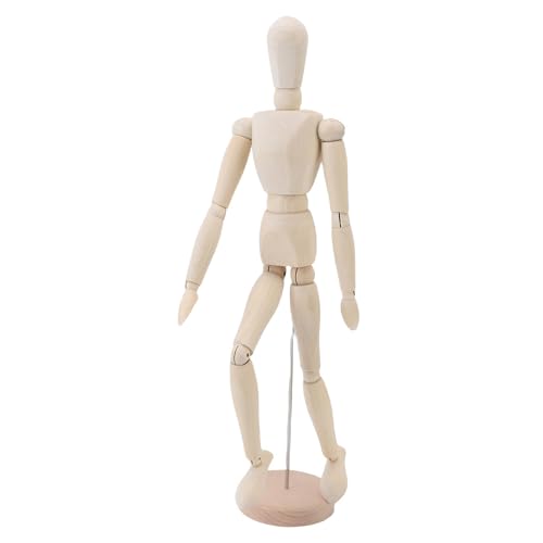 Sorandy 16.93in Künstler Zeichnen Manikin, Holz Artikulierter Mannequin Menschlicher Figur Einstellbar Flexibler Rotbarer Körpermodle mit Basis, Geeignet Zum Zeichnen der Menschlichen Sorandy 16.93in Künstler Zeichnen Manikin, Holz Artikulierter Mannequin Menschlicher Figur Einstellbar Flexibler Rotbarer Körpermodle mit Basis, Geeignet Zum Zeichnen der Menschlichen von Sorandy