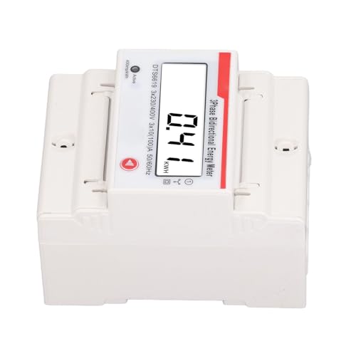 Sorandy 3 Phase 4 Draht-Energiemesser, LCD-Display, Multifunktionaler Bidirektionaler Strommessgerät, Digital Electric DIN Rail Mount, Bidirektionaler Energieprüfer, 3 X 230 V 400 V 10-100A von Sorandy