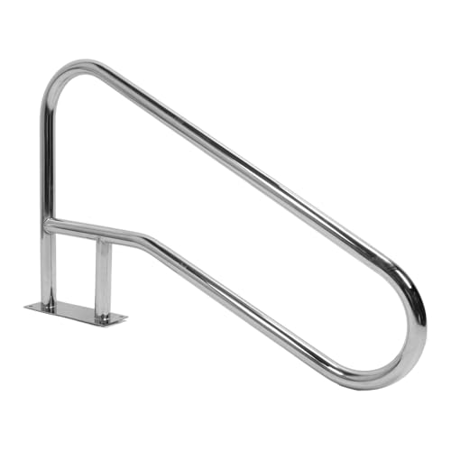 Sorandy 304 Edelstahlpool -Handläufe, Schwimmbadetreppe Handschiene mit Stabiler Metallbasisplatte für Wasserparks, Rampen und Spa -Schönheit von Sorandy