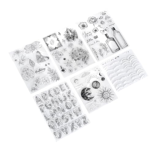 Sorandy 6pcs Silikon -Präge -Ordner Mehrzweck Vorlageform Zum Herstellen von Papierkarten mit Mustern, Wiederverwendbar für Scrapbook Hochzeit Kunsthandwerk Sorandy 6pcs Silikon -Präge -Ordner Mehrzweck Vorlageform Zum Herstellen von Papierkarten mit Mustern, Wiederverwendbar für Scrapbook Hochzeit Kunsthandwerk von Sorandy