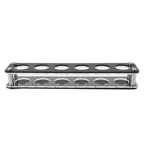 Sorandy Acrylweinflaschenausstellhalter, Platzsparende Dekorative Rack für Home Bar, 1,5 Zoll Lochdurchmesser, Keine Installation Erforderlich (1X6 6-Kopf-Kombinationsbecherhalter) von Sorandy