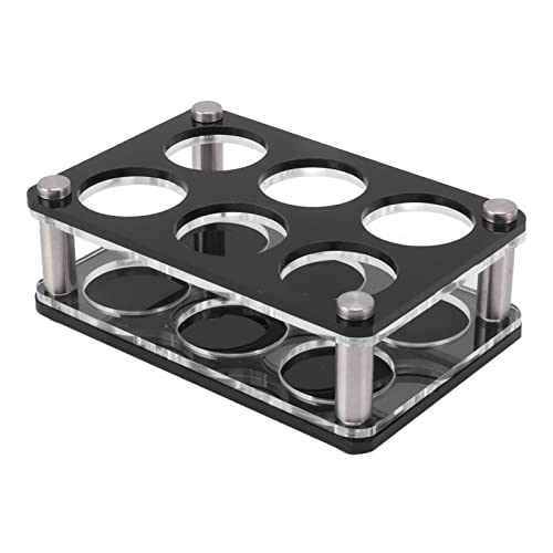 Sorandy Acrylweinflaschenausstellhalter, Platzsparende Dekorative Rack für Home Bar, 1,5 Zoll Lochdurchmesser, Keine Installation Erforderlich (2X3 6-Kopf-Kombinationsbecherhalter) von Sorandy