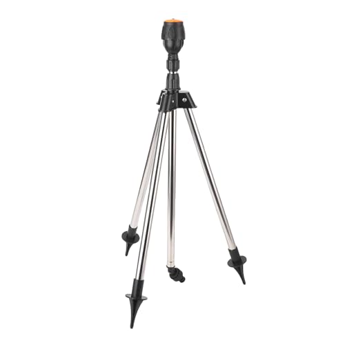 Sorandy Drehungstativsprinkler, 360 Grad Automatisch Rotierender Sprinkler, Große Flächenabdeckung Wassersprinkler mit Verstellbarer Höhe Metall Stativ, Yardsprinkler Sorandy Drehungstativsprinkler, 360 Grad Automatisch Rotierender Sprinkler, Große Flächenabdeckung Wassersprinkler mit Verstellbarer Höhe Metall Stativ, Yardsprinkler von Sorandy