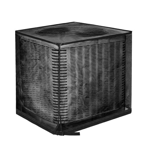 Sorandy Klimaanlagenabdeckung für Außeneinheiten, PVC -beschichtete Fasergitter Außenabdeckung mit Einstellbaren Gurten Schützt vor Blättern Trümmer von Sorandy