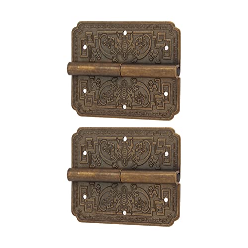 Sorandy Messingscharniere, 6 * 5 Cm 2 Sets Dekorative Vintage -Elemente Bronze Möbelschrank Tür Butschhinges Tür Antiquitäten Messing mit 0,3 -Zoll Wellenstärke für Schrank Sorandy Messingscharniere, 6 * 5 Cm 2 Sets Dekorative Vintage -Elemente Bronze Möbelschrank Tür Butschhinges Tür Antiquitäten Messing mit 0,3 -Zoll Wellenstärke für Schrank von Sorandy