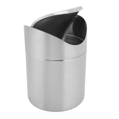 Sorandy Mini -Desktop -Mülleimer mit Schwungdeckel, 304 Edelstahl Kleiner Arbeitsplatte Winziger Müllbehälter, 1,5 L / 0,4 Gallonen Mülleimer für Schlafzimmer, Büro, Badezimmer, Küche, Sorandy Mini -Desktop -Mülleimer mit Schwungdeckel, 304 Edelstahl Kleiner Arbeitsplatte Winziger Müllbehälter, 1,5 L / 0,4 Gallonen Mülleimer für Schlafzimmer, Büro, Badezimmer, Küche, von Sorandy