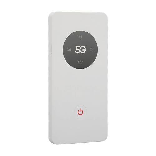 Sorandy Mobiler 5G-WLAN-Hotspot, Nano-SIM-Steckplatz 2.77Gbps DL 1.25Gbps UL 16 Geräte Kapazität Drahtloser 5G WiFi Router mit USB Kabel Pin Tragbarer WiFi Hotspot für Reisen Zuhause Büro von Sorandy