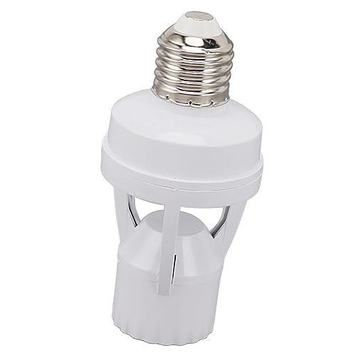 Sorandy PIR Motion E27-Schraubbirnen-Adapter, Bewegungsaktivierte Lichtfassung, Bewegungsmelder-Lichtfassung, Automatisches Ein-/Ausschalten, Bewegungssicherheit, Glühbirnenfassung für von Sorandy