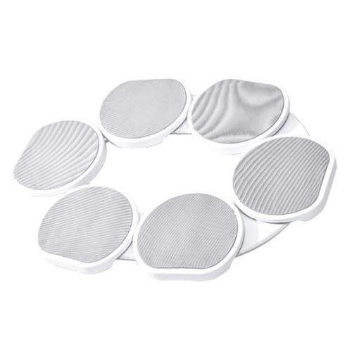 Speisertisch -Plattentisch, 360 -Grad -Rotation Lazy Susan Plattentisch Zum Esstisch, Rechteckige und Längliche Tische, Runde Servierplatte, Tischtop -Rotationsschale (6 Gericht) von Sorandy