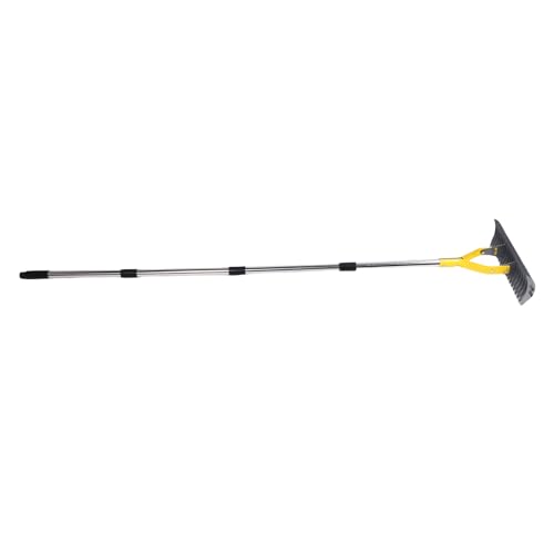 Sorandy Thatch Rake, 15 -Zoll -Rasen Stroh Rechen, DeThather Rake mit Griff für Rasengartengras, Pflege des Toten Gras, Lockerer von Sorandy