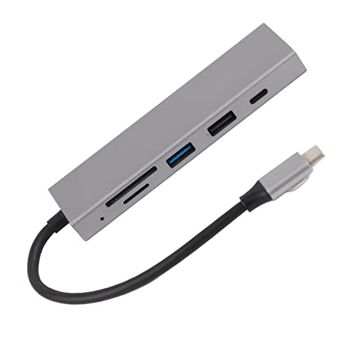 Sorandy USB C Hub 6 in 1 Aluminiumlegierung 100W PD Charge 4K UHD 5Gbps Übertragung USB C Splitter für TV Projektor Flash Laufwerke Festplatten Tastaturen Mäuse Drucker Sorandy USB C Hub 6 in 1 Aluminiumlegierung 100W PD Charge 4K UHD 5Gbps Übertragung USB C Splitter für TV Projektor Flash Laufwerke Festplatten Tastaturen Mäuse Drucker von Sorandy