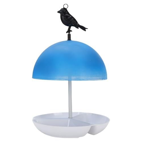 Sorandy Vogelfahrtschale, Hängende Plattform Vogelhäuschen mit Kuppel Top für Gartenhof Im Freien, Wetterfeste, Einfache Reinigung von Sorandy