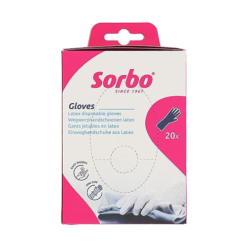 Sorbo Disposable Latex Cleaning Gloves, Pack of 2 One size fits all Sorbo Disposable Latex Cleaning Gloves, Pack of 2 One size fits all von Sorbo