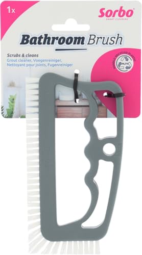 Sorbo Fugenbürste Badezimmer – Ergonomische Reinigungsbürste mit Nylonborsten – Für Fliesenfugen, Ecken & Kanten – Effektiv gegen Schmutz – Hygienisch & robust – Aus Kunststoff Sorbo Fugenbürste Badezimmer – Ergonomische Reinigungsbürste mit Nylonborsten – Für Fliesenfugen, Ecken & Kanten – Effektiv gegen Schmutz – Hygienisch & robust – Aus Kunststoff von Sorbo
