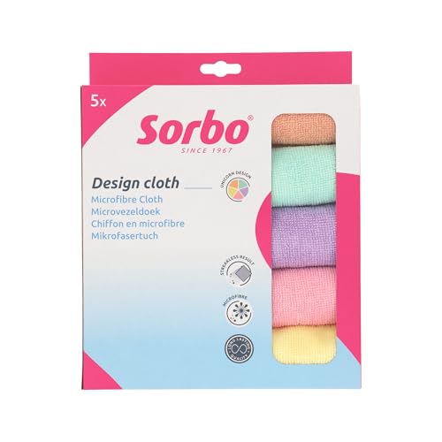 Sorbo Einhorn Mikrofasertücher - 5er Set - 40 x 40 cm - Keine Streifenbildung - kein Reinigungsmittel - trocken und nass verwendbar - für Küche, Möbel, Böden und Textilien - waschbar Sorbo Einhorn Mikrofasertücher - 5er Set - 40 x 40 cm - Keine Streifenbildung - kein Reinigungsmittel - trocken und nass verwendbar - für Küche, Möbel, Böden und Textilien - waschbar von Sorbo