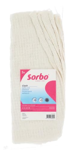 Sorbo Waffeltücher – 5er-Set – 40 x 40 cm – Plüschfrei & extra saugstark – Reine Baumwolle – Für Küche & Haushalt – Wiederverwendbare Reinigungstücher – Waschbar bis 60 °C Sorbo Waffeltücher – 5er-Set – 40 x 40 cm – Plüschfrei & extra saugstark – Reine Baumwolle – Für Küche & Haushalt – Wiederverwendbare Reinigungstücher – Waschbar bis 60 °C von Sorbo