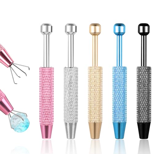 5 Stück Piercing Ball Greifer, Piercing Kugel Aufdreher Edelstahl Kugelhalter Kugel Zange Zubehör Mini-Schmuckgreifer Aufnehmwerkzeug Pick up Tool für Die Schmuckherstellung Perlen von Sorcristy