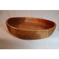 Handgemachte Servierschüssel Aus Kirschholz Nachhaltiges Holzgeschirr von SorenWoods