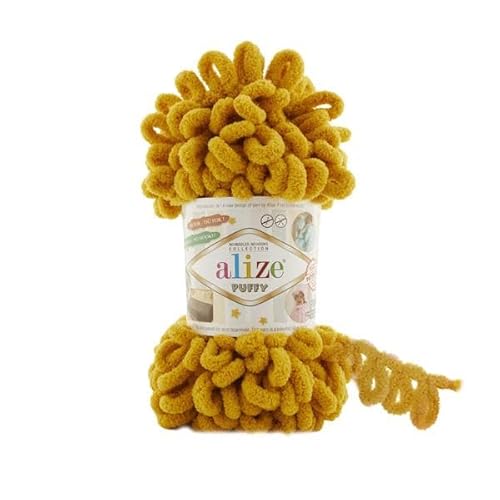 Alize Puffy Baby Big Loop Deckengarn, 100 % Mikropolyester, weiche Wolle, je Knäuel 100 g, 9 m, 5 Knäuel Alize Puffy Baby Big Loop Deckengarn, 100 % Mikropolyester, weiche Wolle, je Knäuel 100 g, 9 m, 5 Knäuel von Sorenta
