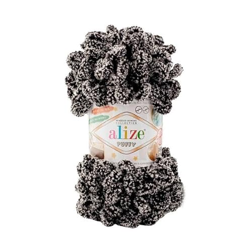 Alize Puffy Baby Big Loop Deckengarn, 100 % Mikropolyester, weiche Wolle, je Knäuel 100 g, 9 m, 799 Panda Alize Puffy Baby Big Loop Deckengarn, 100 % Mikropolyester, weiche Wolle, je Knäuel 100 g, 9 m, 799 Panda von Sorenta