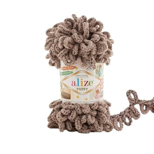 Alize Puffy Baby Big Loop Deckengarn, 100 % Mikropolyester, weiche Wolle, je Knäuel 100 g, 9 m – 673 Dove, 3 Knäuel Alize Puffy Baby Big Loop Deckengarn, 100 % Mikropolyester, weiche Wolle, je Knäuel 100 g, 9 m – 673 Dove, 3 Knäuel von Sorenta