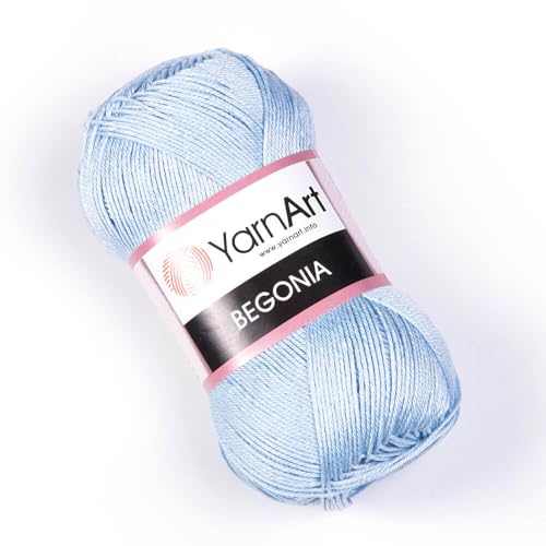 Yarn Art Begonia Mercerisiertes Baumwoll-Strickgarn, 5 Knäuel, je 50 g, 169 m, für Amigurumi, Spitze, Basteln und Basteln 4917 Yarn Art Begonia Mercerisiertes Baumwoll-Strickgarn, 5 Knäuel, je 50 g, 169 m, für Amigurumi, Spitze, Basteln und Basteln 4917 von Sorenta