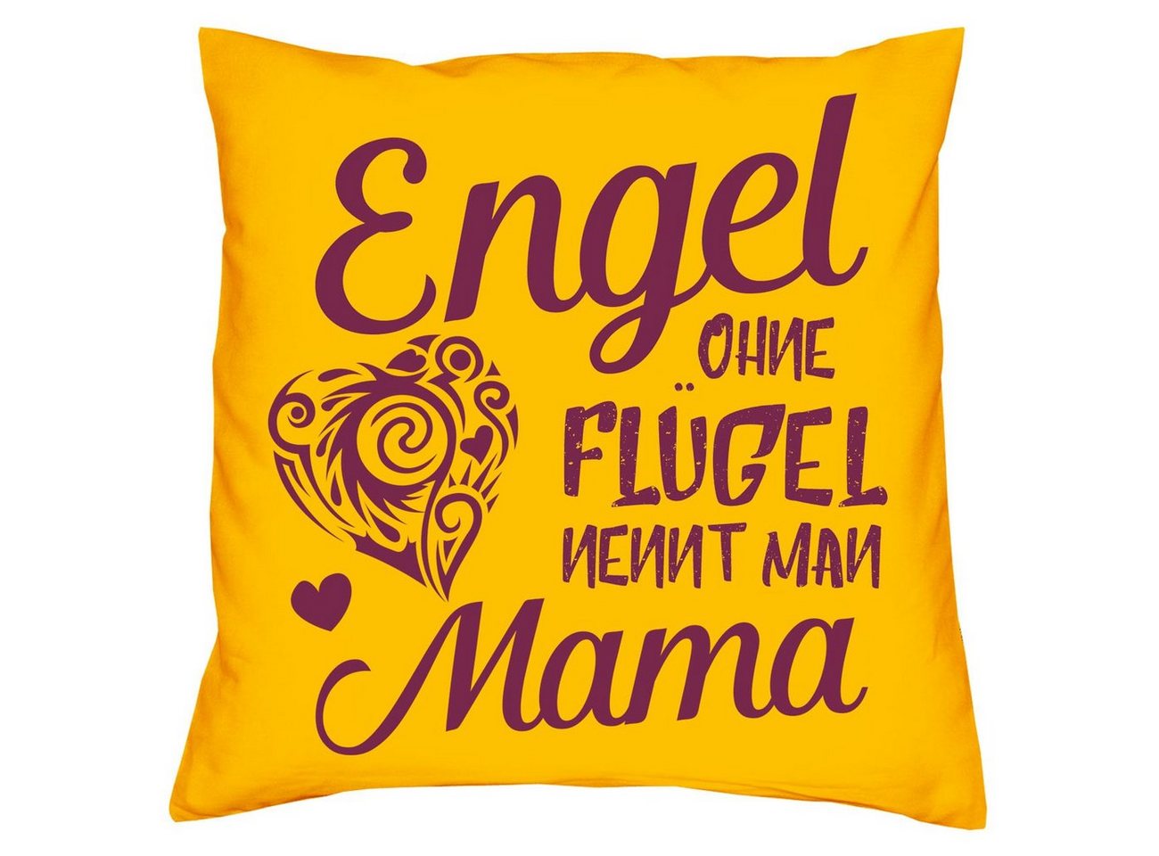 Soreso® Dekokissen Kissen Engel ohne Flügel nennt man Mama & Urkunde, Geschenke Weihnachten Geburtstag Muttertag von Soreso®