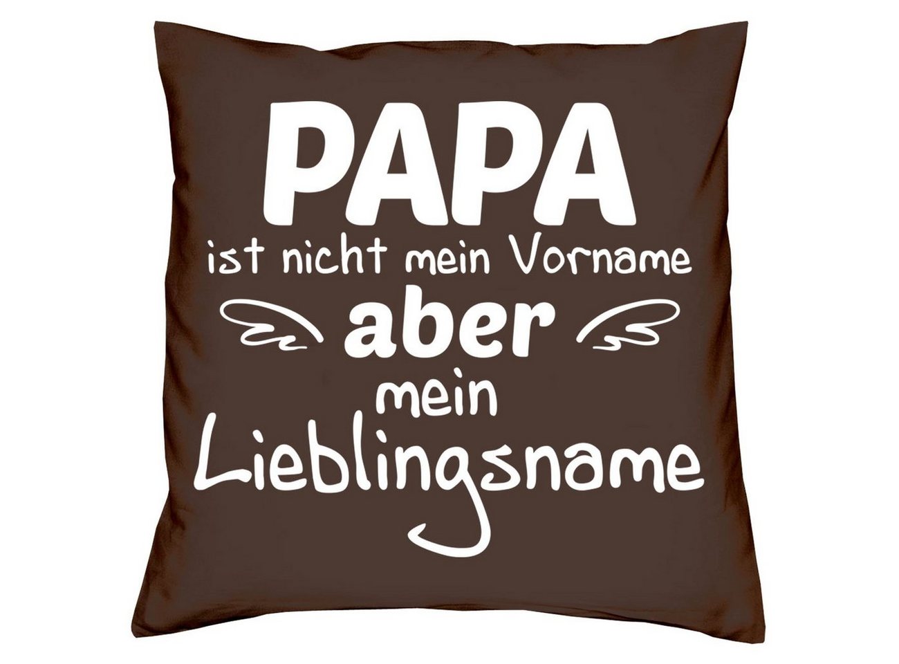 Soreso® Dekokissen Kissen Papa Lieblingsname & Urkunde für den Weltbesten Papa, Geschenke Weihnachten Geburtstag Vatertag von Soreso®