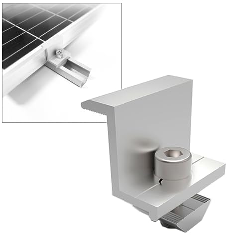 Sorlpv Endklemmen 30mm Solar 4 Stück 丨 Solarmodul Halterung Endklemme Silber Set 丨 Aluminiumlegierung PV Module Befestigung für Flachdach Trapezdach Ziegeldach Blechdach Sorlpv Endklemmen 30mm Solar 4 Stück 丨 Solarmodul Halterung Endklemme Silber Set 丨 Aluminiumlegierung PV Module Befestigung für Flachdach Trapezdach Ziegeldach Blechdach von Sorlpv