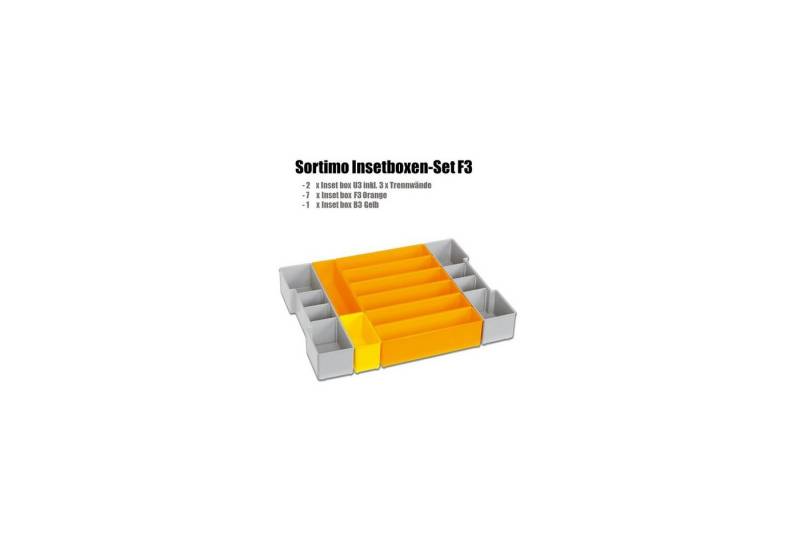 BS Systems Werkzeugkoffer BOSCH SORTIMO Einlage Insetboxen-Set & Deckelpolster für L-BOXX 102 von BS Systems