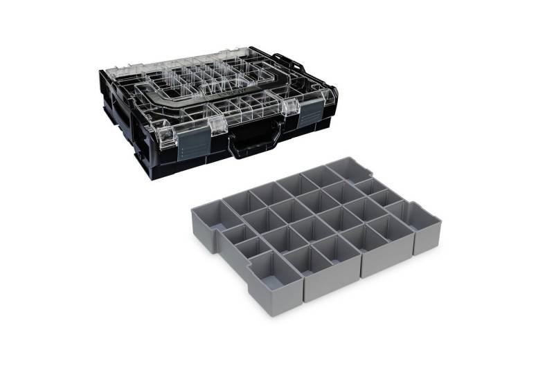 Sortimo® Werkzeugkoffer Bosch Sortimo L-Boxx 102 anthrazit Deckel Transparent mit Insetboxen von Sortimo®