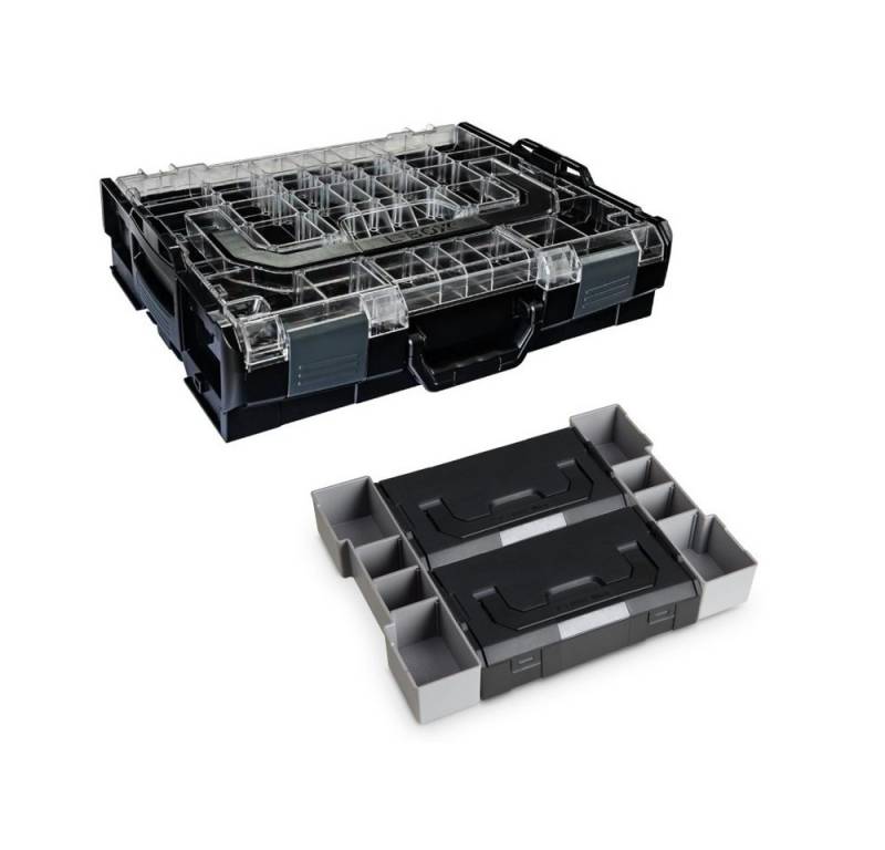Sortimo® Werkzeugkoffer Bosch Sortimo L-Boxx 102 anthrazit Deckel Transparent mit Insetboxen von Sortimo®